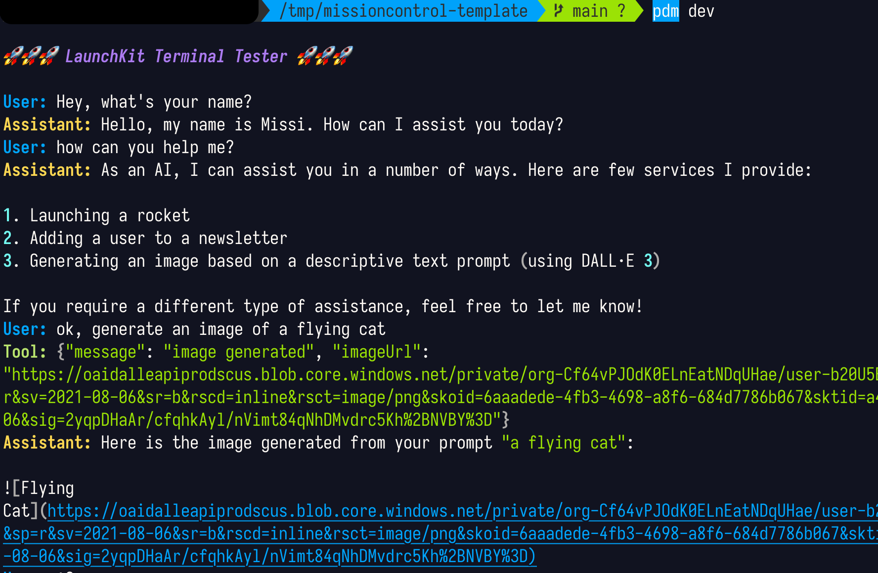 Testing LaunchKit from the Terminal